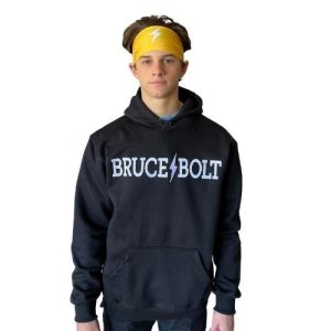 BRUCE BOLT Hoodie - Black/White