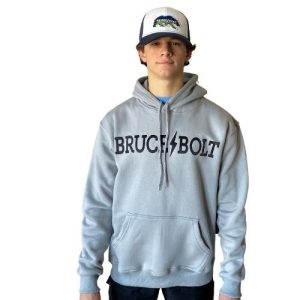 BRUCE BOLT Hoodie - Grey/Black