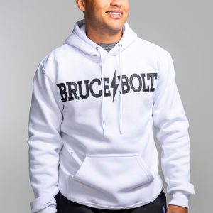 BRUCE BOLT Hoodie - White/Black