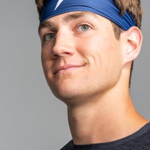 Performance Wide Headband - Navy