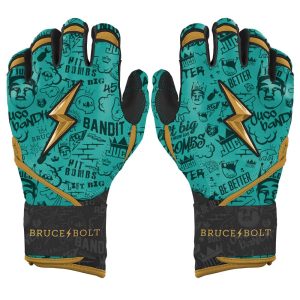Limited Edition King of JUCO Long Cuff Batting Gloves - Mint/Black