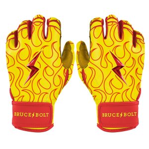 BADER Series Short Cuff Batting Gloves - BADER FLAMES