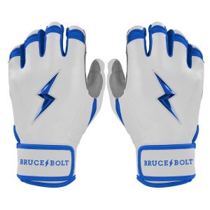 PREMIUM PRO CHROME Series Short Cuff Batting Gloves - ROYAL