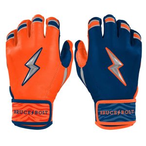 CLARK Series Short Cuff Batting Gloves - NAVY/ORANGE