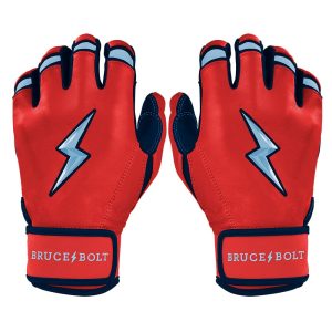 PREMIUM PRO NOOTBAAR Series Short Cuff Batting Gloves - Red